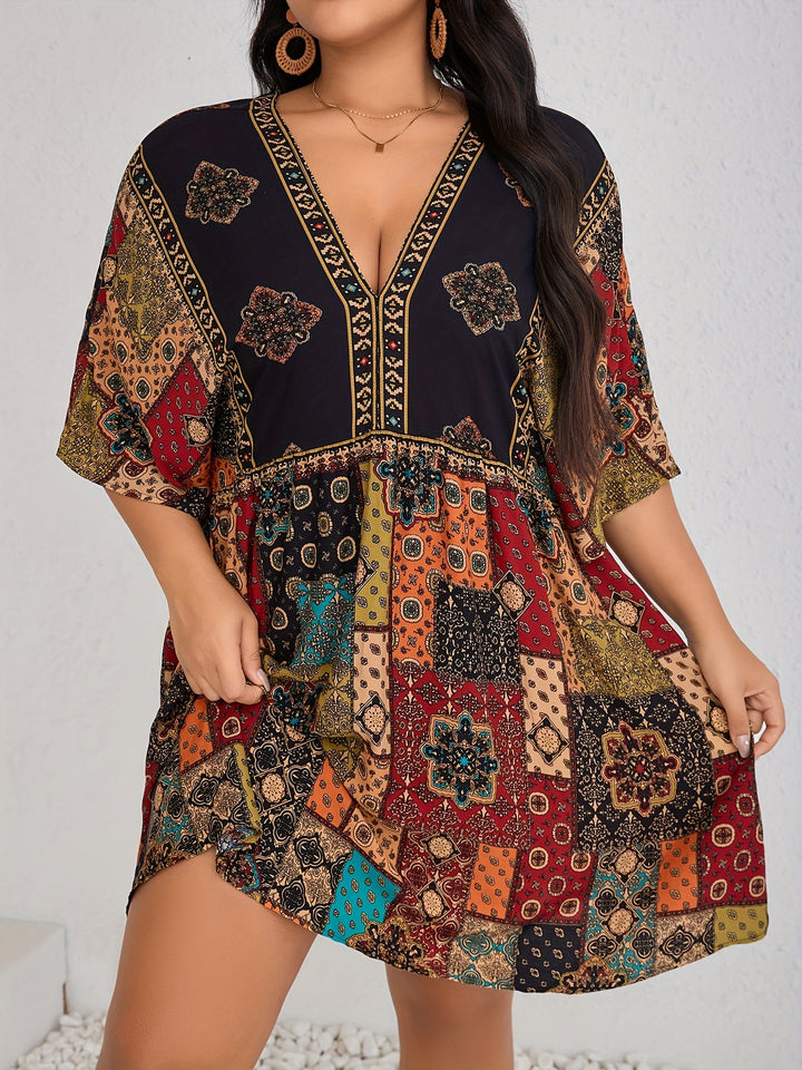 Mariella - Floral Peplum Dress