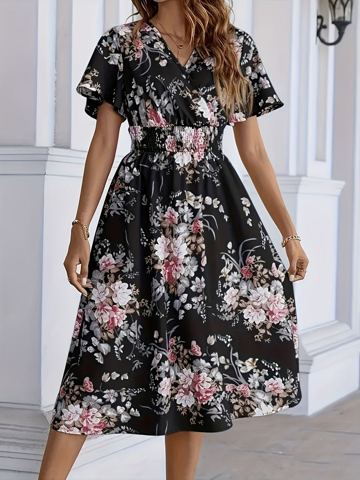 Lily – Floral Print Sleeveless Dress