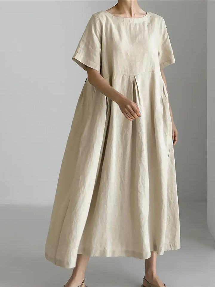 Nadia - Relaxed Linen Maxi Dress