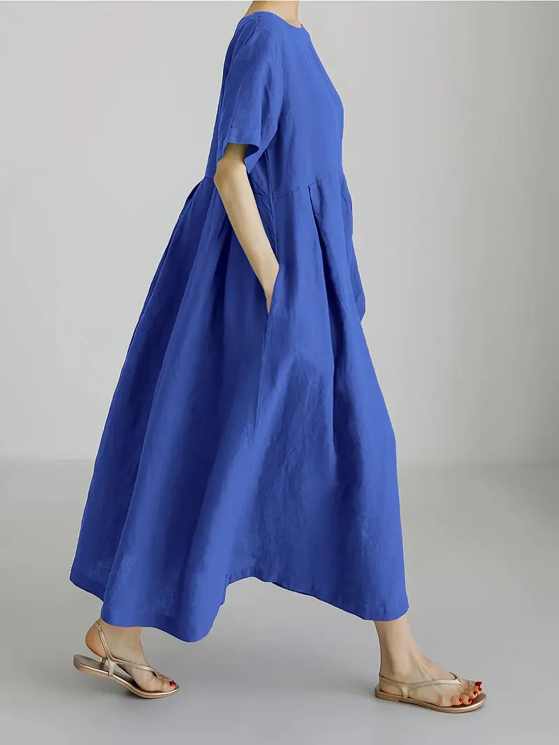 Nadia - Relaxed Linen Maxi Dress