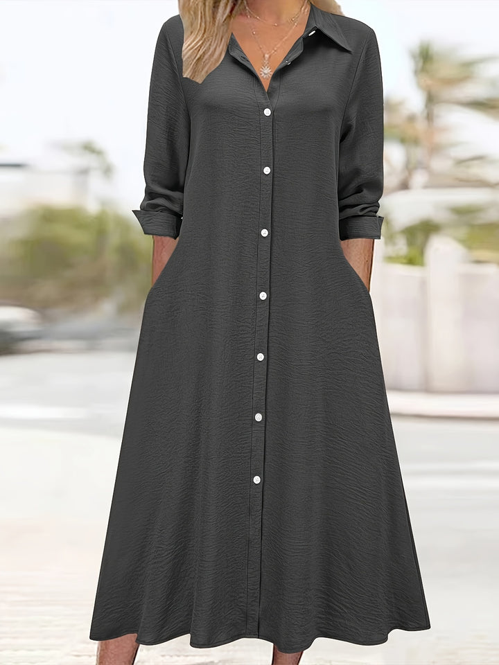Charlotte | Button Front Shirt Dress