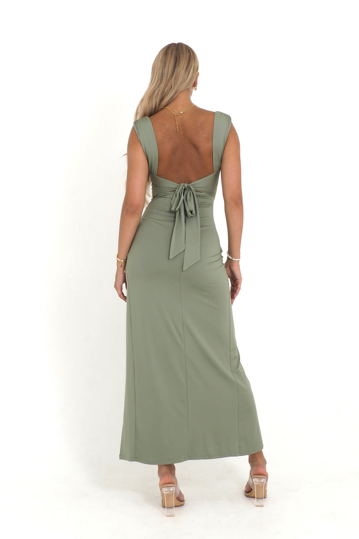 Mila Pleated Midi Dress