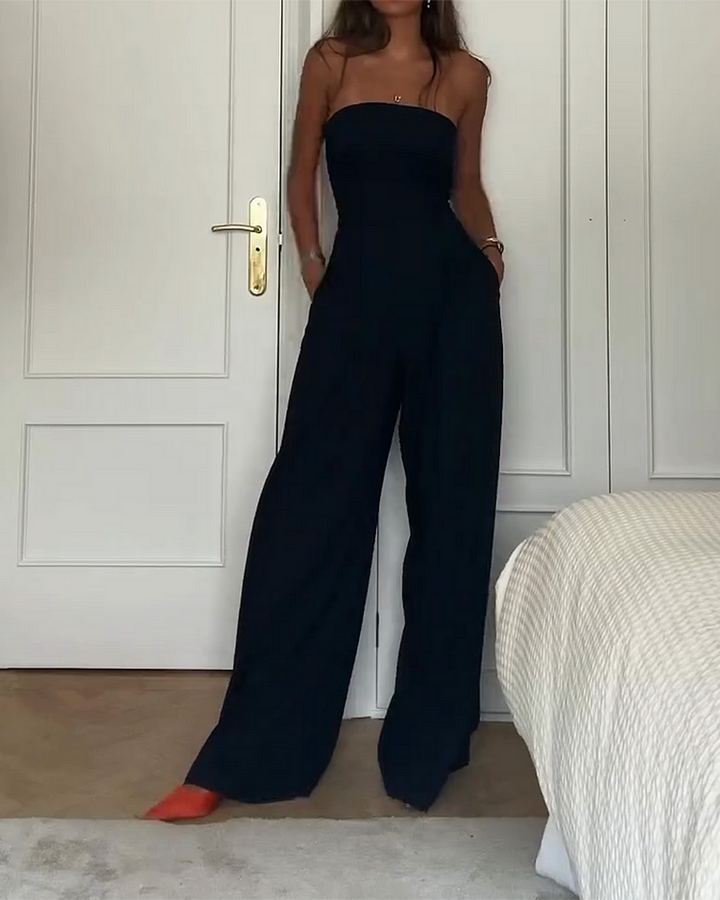Celeste - Elegant Shoulderless Jumpsuit