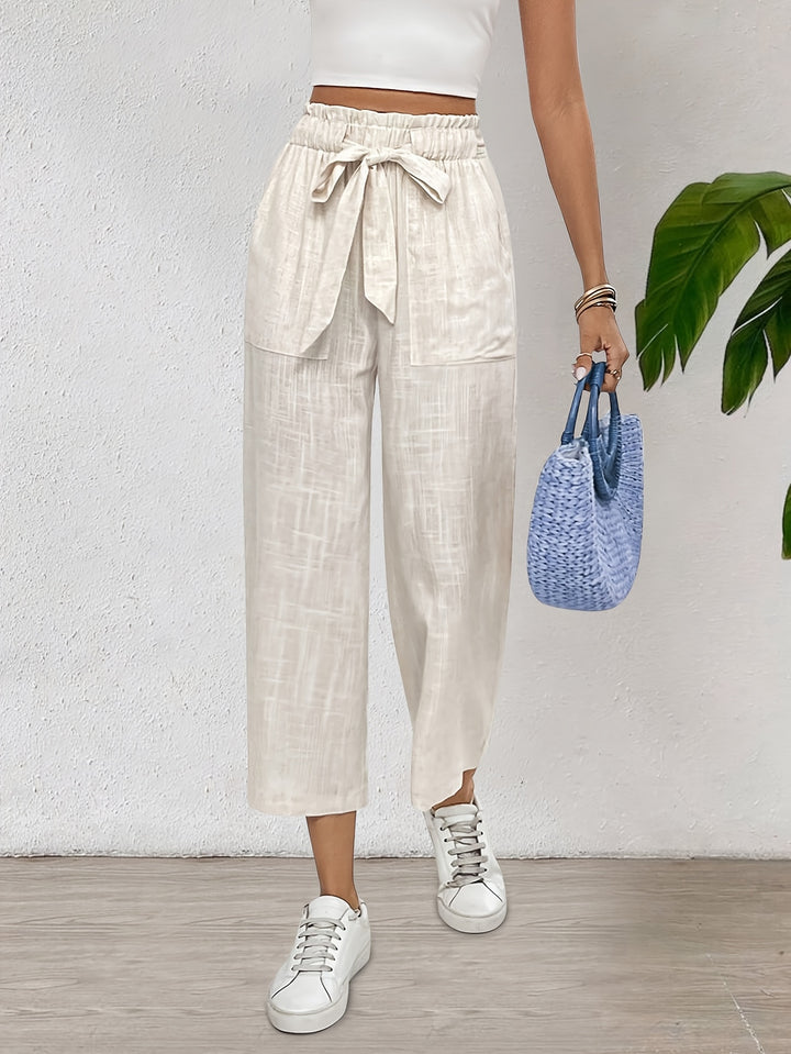 Amara – Elegant Cropped Wide-Leg Pants