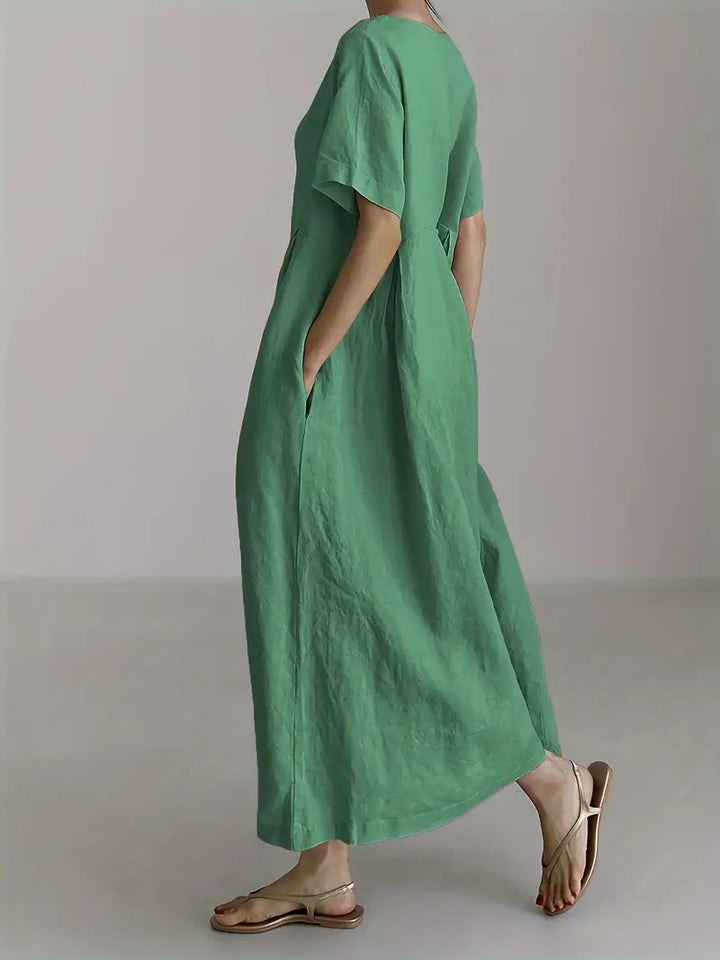 Nadia - Relaxed Linen Maxi Dress