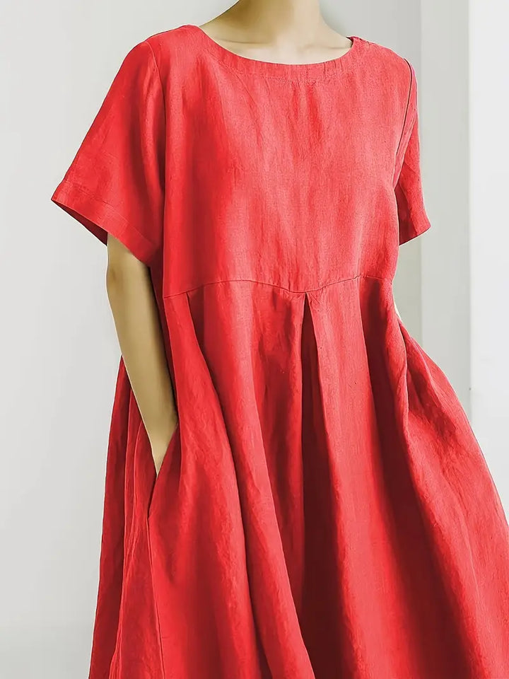 Nadia - Relaxed Linen Maxi Dress