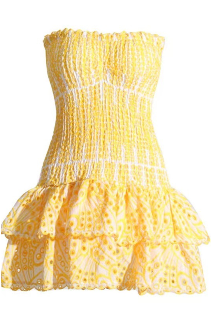 Cassia - Radiant Ruffled Mini Dress