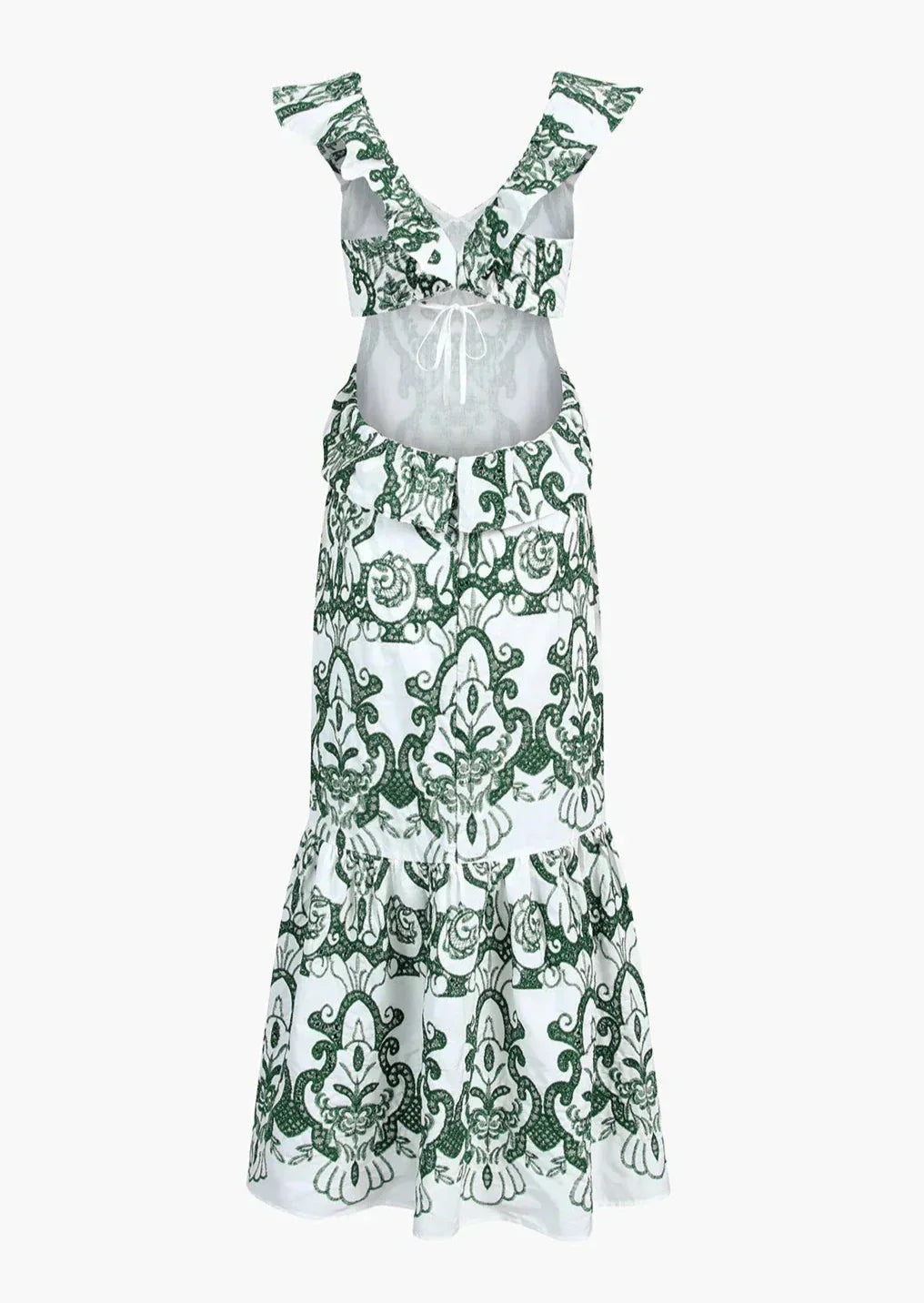 Cassie - Romantic Ruffled Maxi Dress