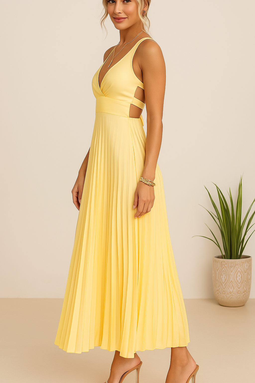 Elise - Golden Dress