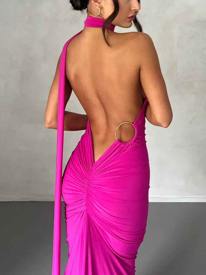 Felina - One Shoulder Cut-Out Maxi Dress