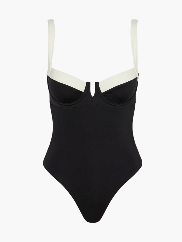 Sarah - Sculpting Two-Tone Swimsuit
