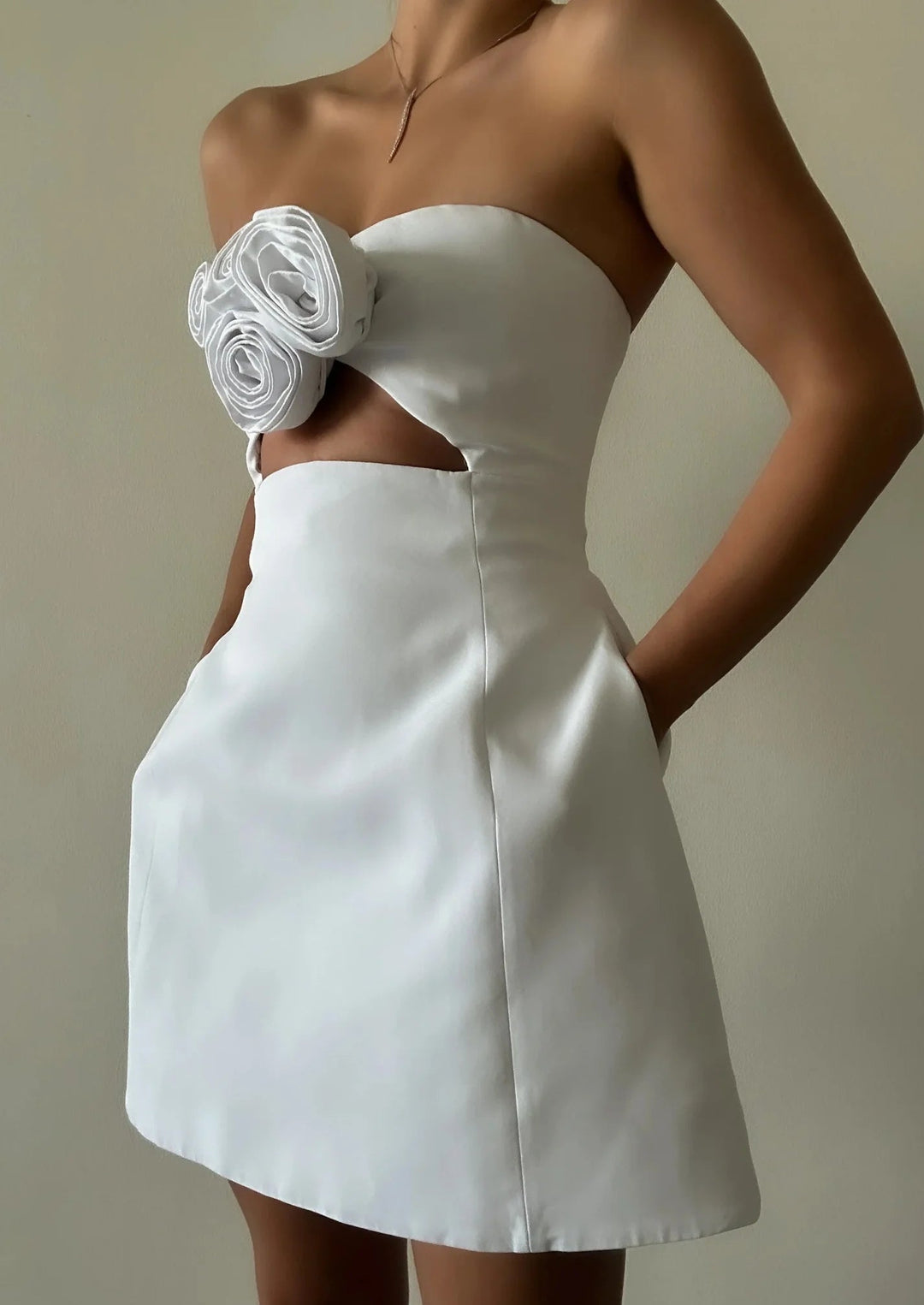 Mariella - Elegant Floral Corset Mini Dress