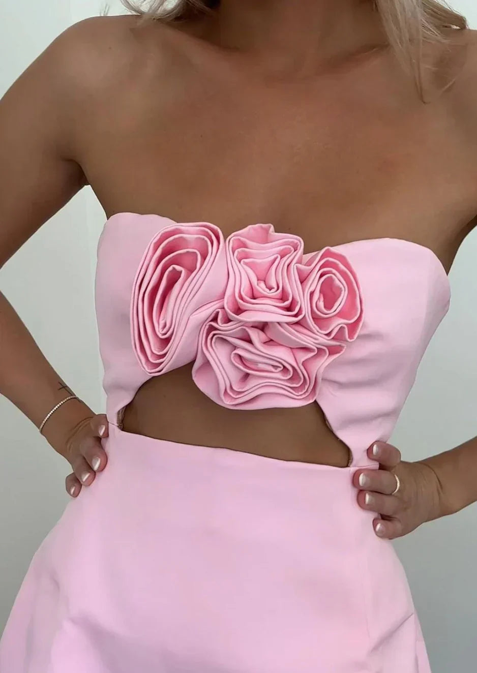 Mariella - Elegant Floral Corset Mini Dress