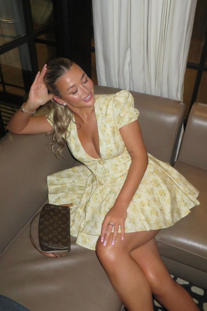 Karina - Romantic Bloom Floral Mini Dress