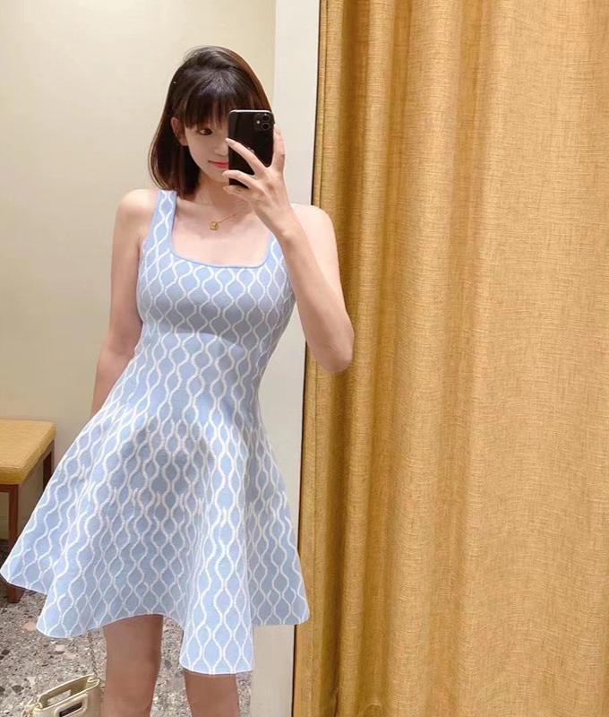 Natalia - Bold Contrast Knit Mini Dress