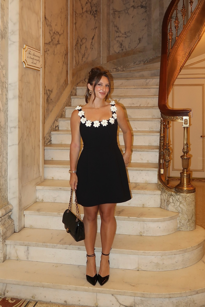 Marita - Floral Embellished Mini Dress