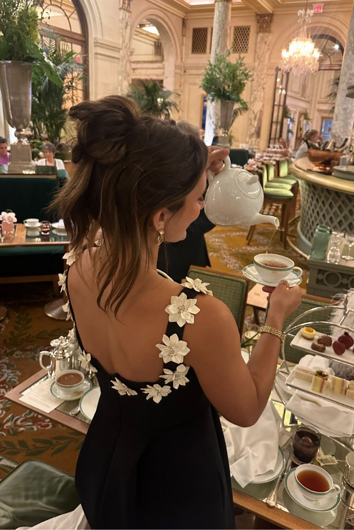 Marita - Floral Embellished Mini Dress