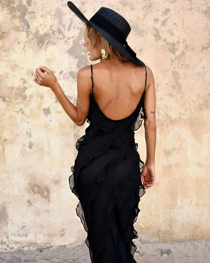 Vivienne - Graceful Backless Maxi Dress