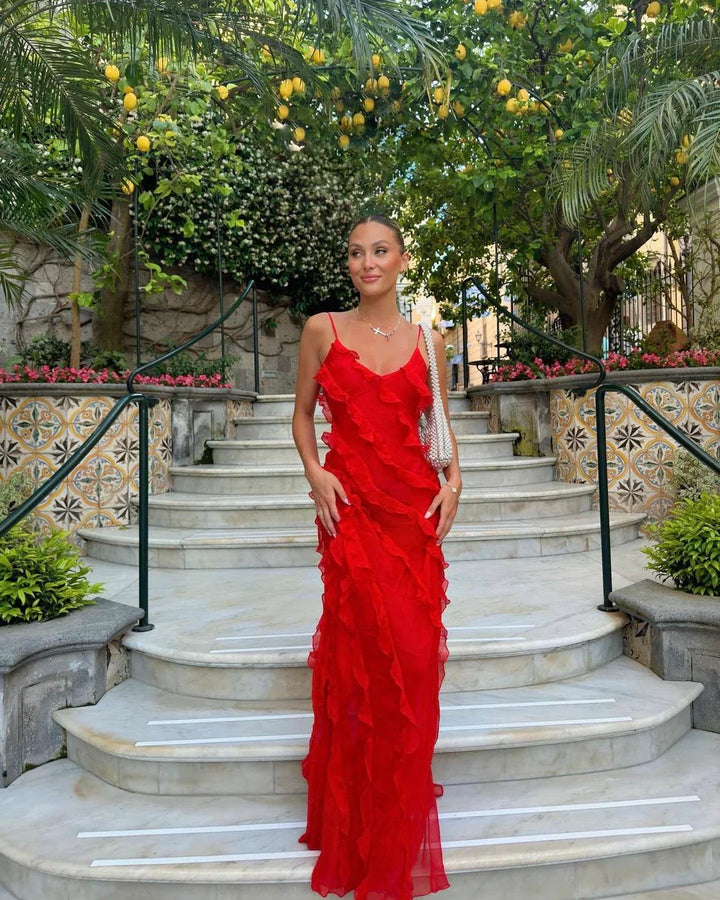 Vivienne - Graceful Backless Maxi Dress