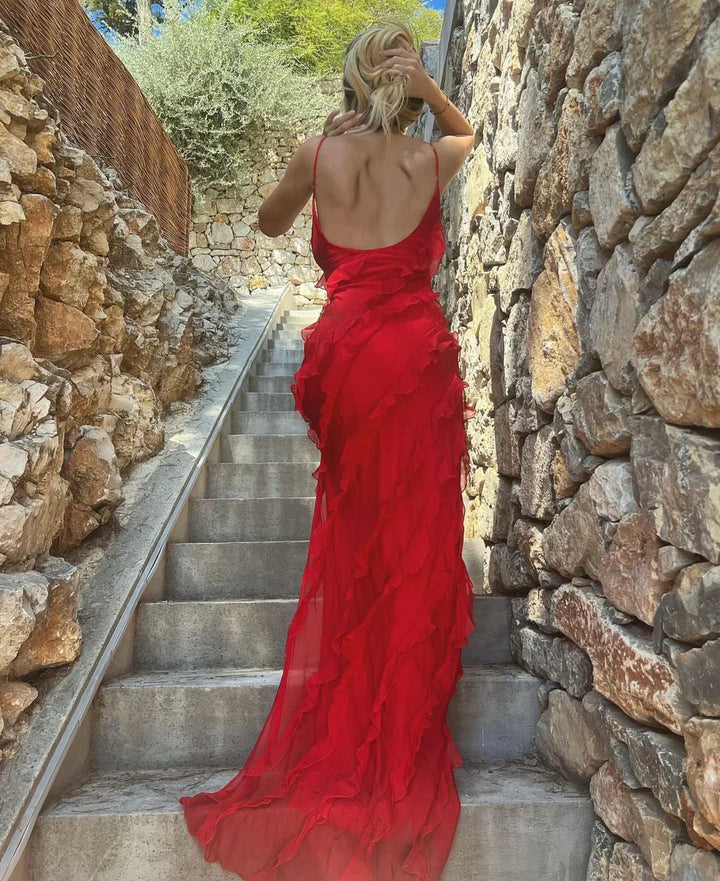 Vivienne - Graceful Backless Maxi Dress