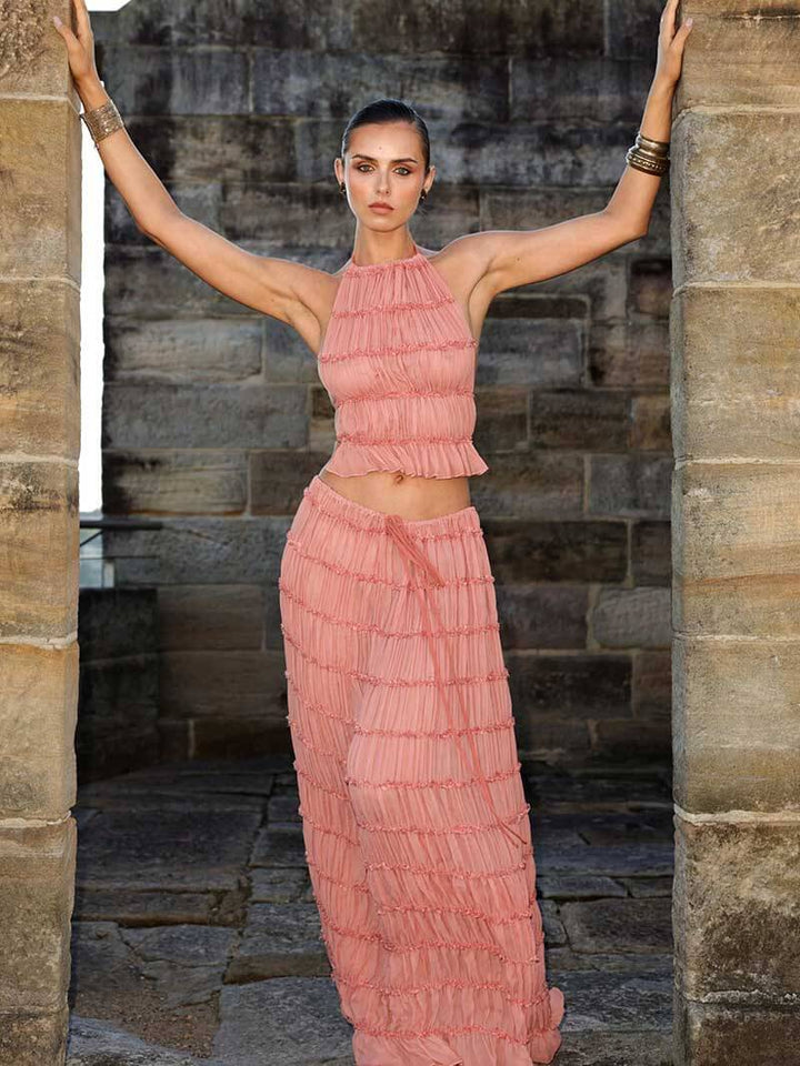 Sofia - Flowy Ruffled Boho Set