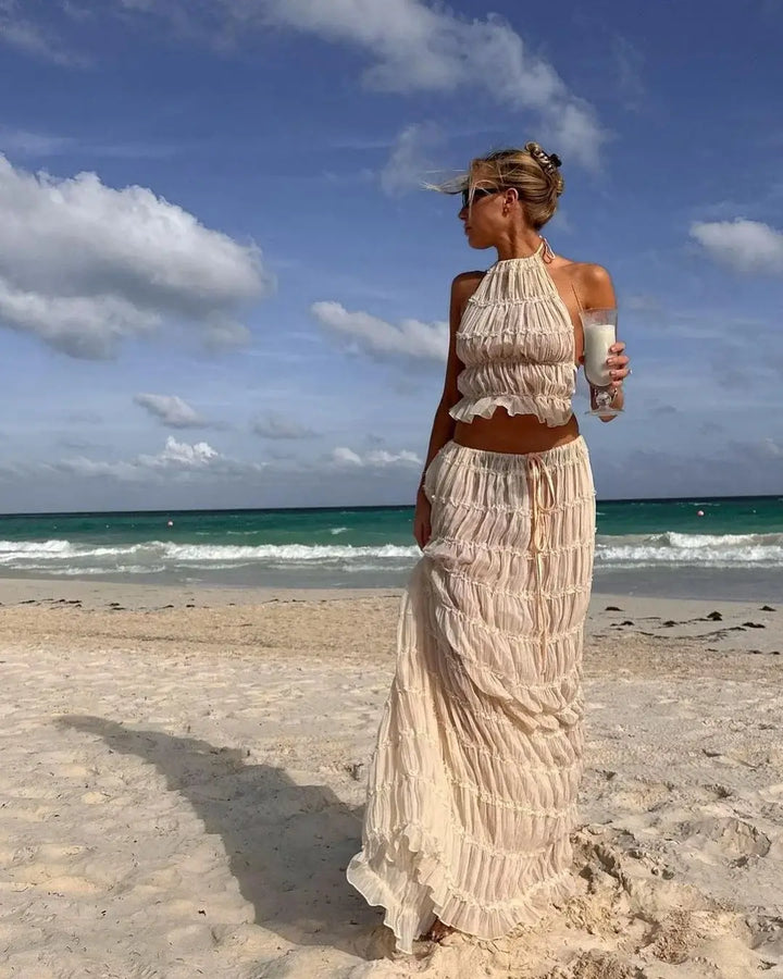 Sofia - Flowy Ruffled Boho Set
