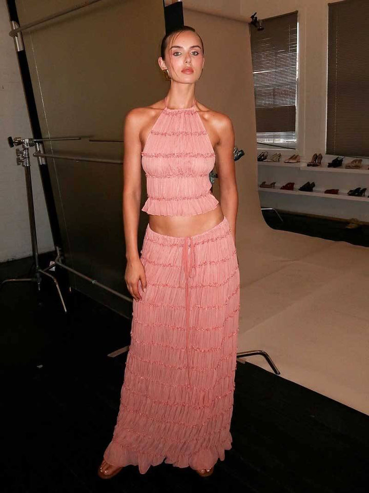 Sofia - Flowy Ruffled Boho Set