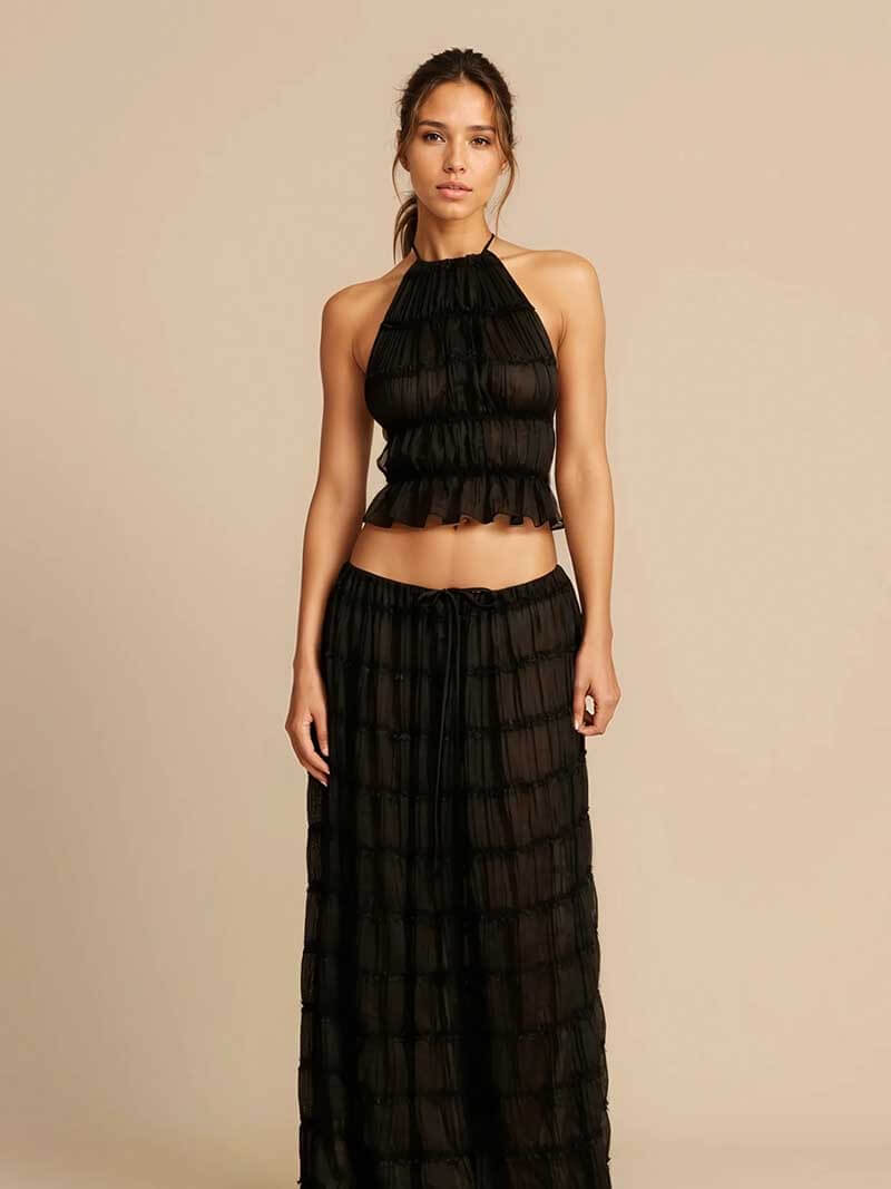 Sofia - Flowy Ruffled Boho Set