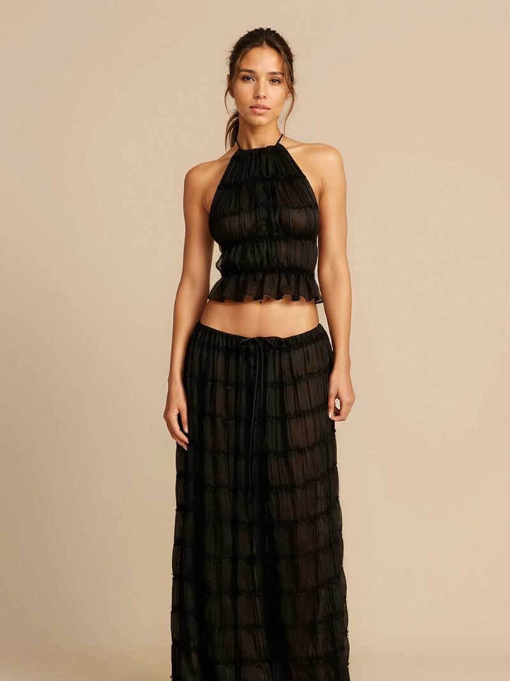 Sofia - Flowy Ruffled Boho Set