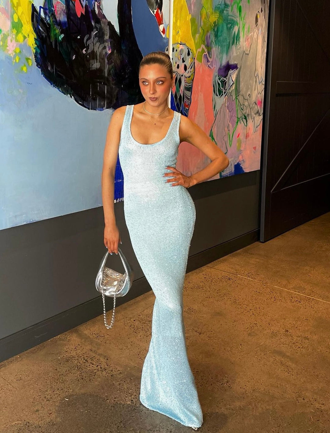 Marina - Glamorous Sequin Sleeveless Maxi Dress