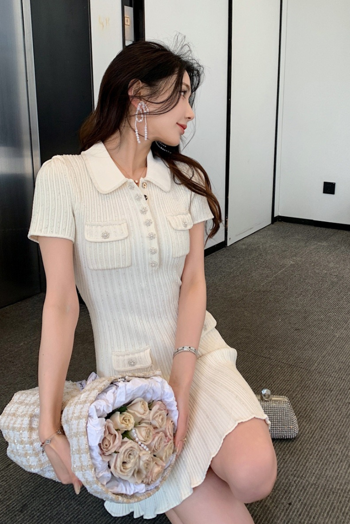 Aera - Textured Crystal Mini Dress