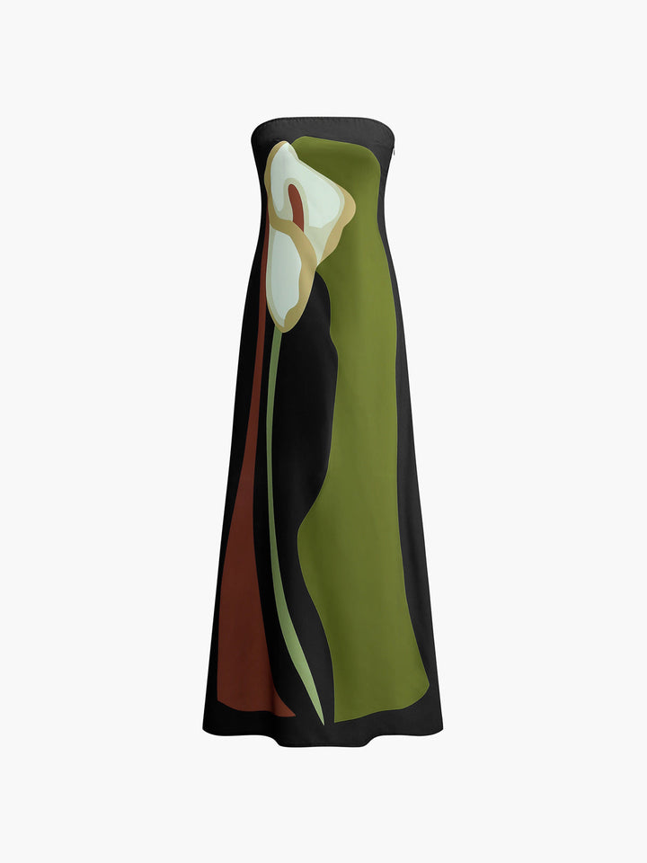 Marisela - Breezy Strapless Vacation Maxi Dress