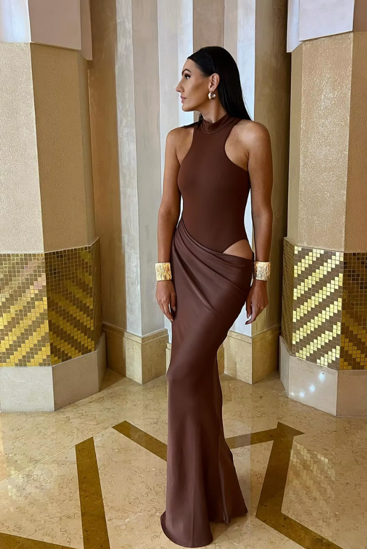 Nala - Modern Asymmetrical Maxi Dress