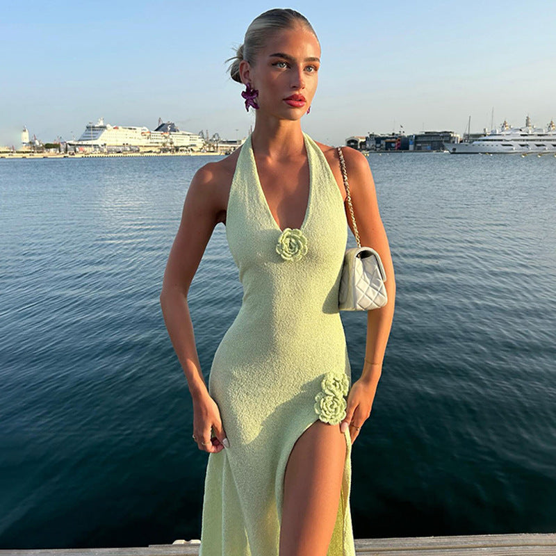 Elara - Radiant Open-Back Maxi Dress