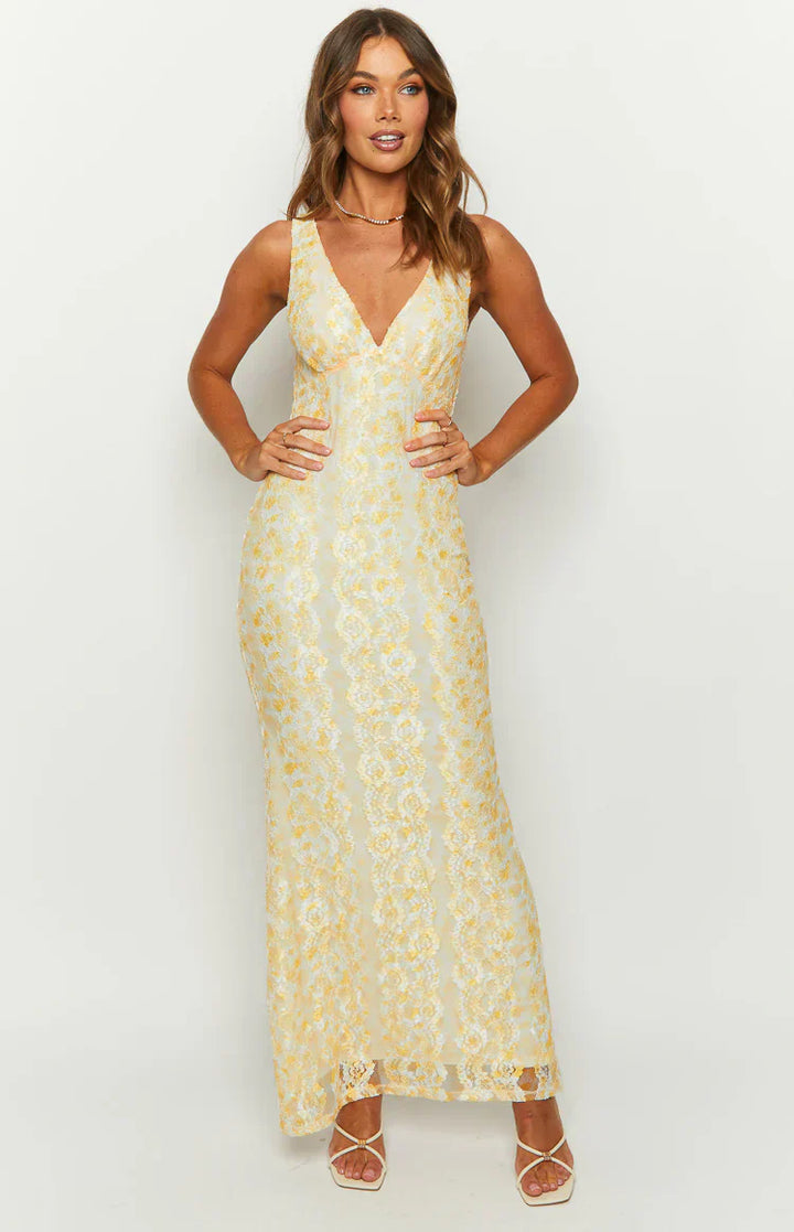 Liora Maxi Dress - Yellow