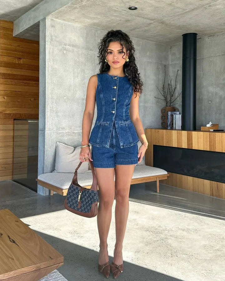 Amara - Denim Set