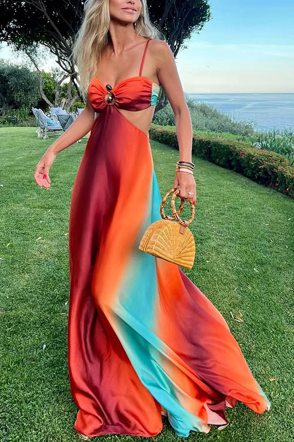 Maevelle - Dreamy Flutter Maxi Dress