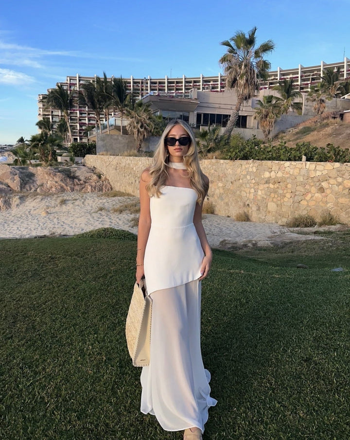 Viela - Striking Asymmetrical Maxi Dress