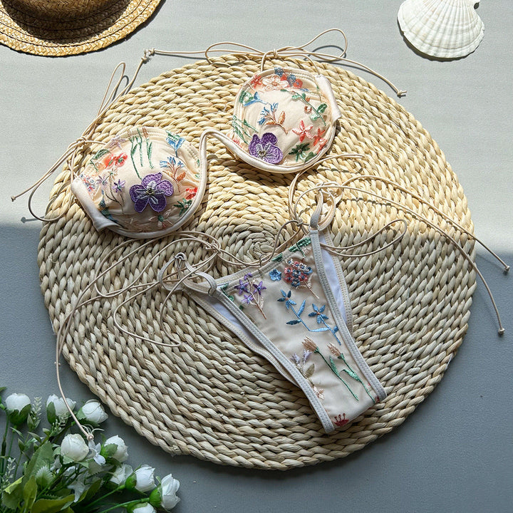 Selene - Sculpted Embroidered Swimsuit