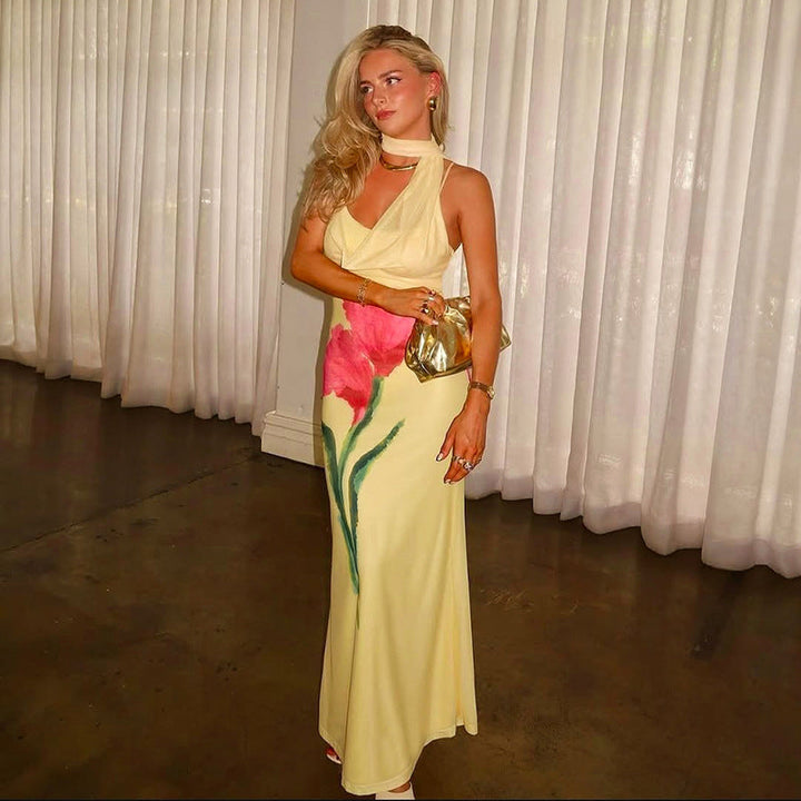 Luna - Bold Backless Maxi Dress