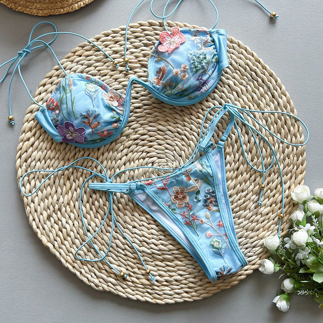 Selene - Sculpted Embroidered Swimsuit