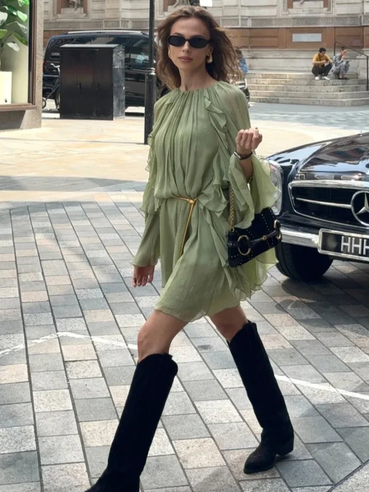 Kath - Serene Tiered Flowy Mini Dress