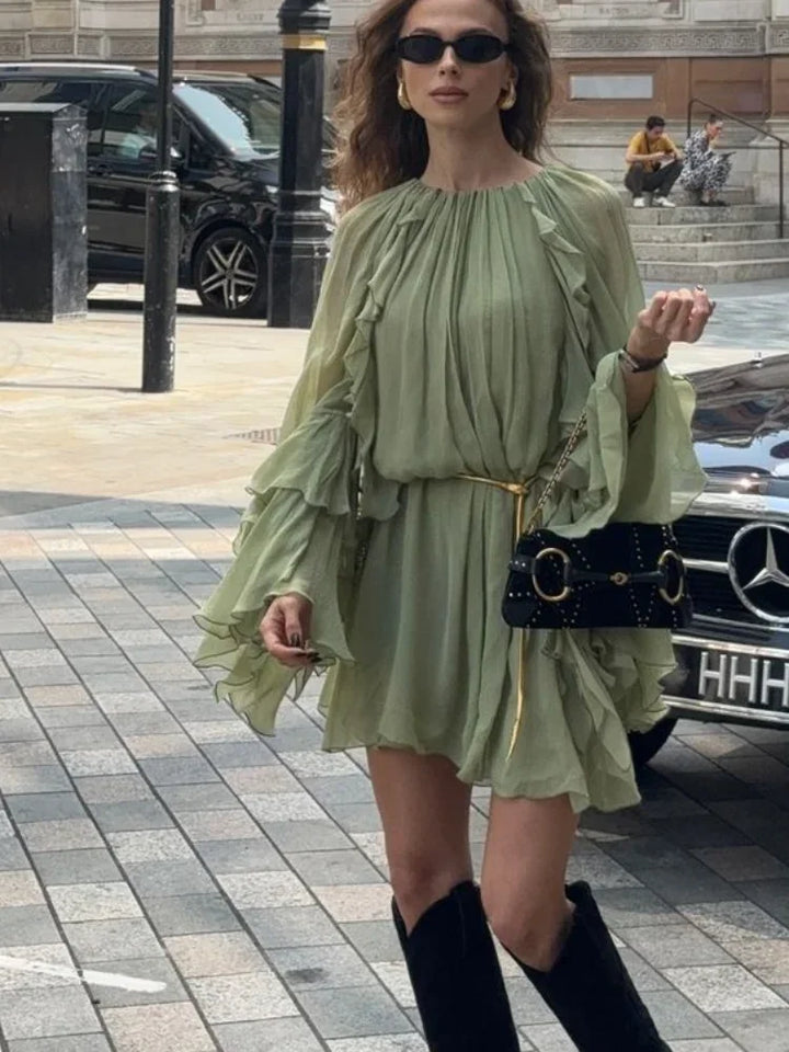 Kath - Serene Tiered Flowy Mini Dress