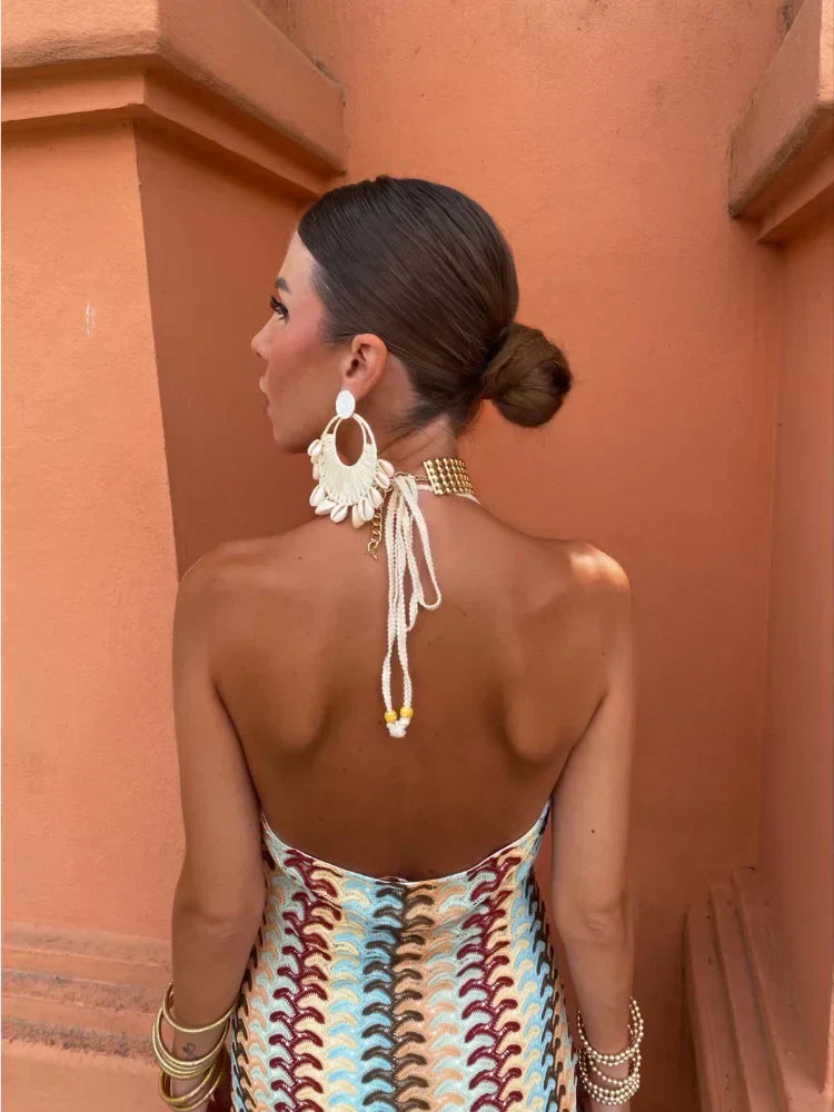 Roxanne | Seductive Open Back Halter Dress
