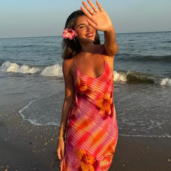 Bea - Breezy Tropical Floral Maxi Dress