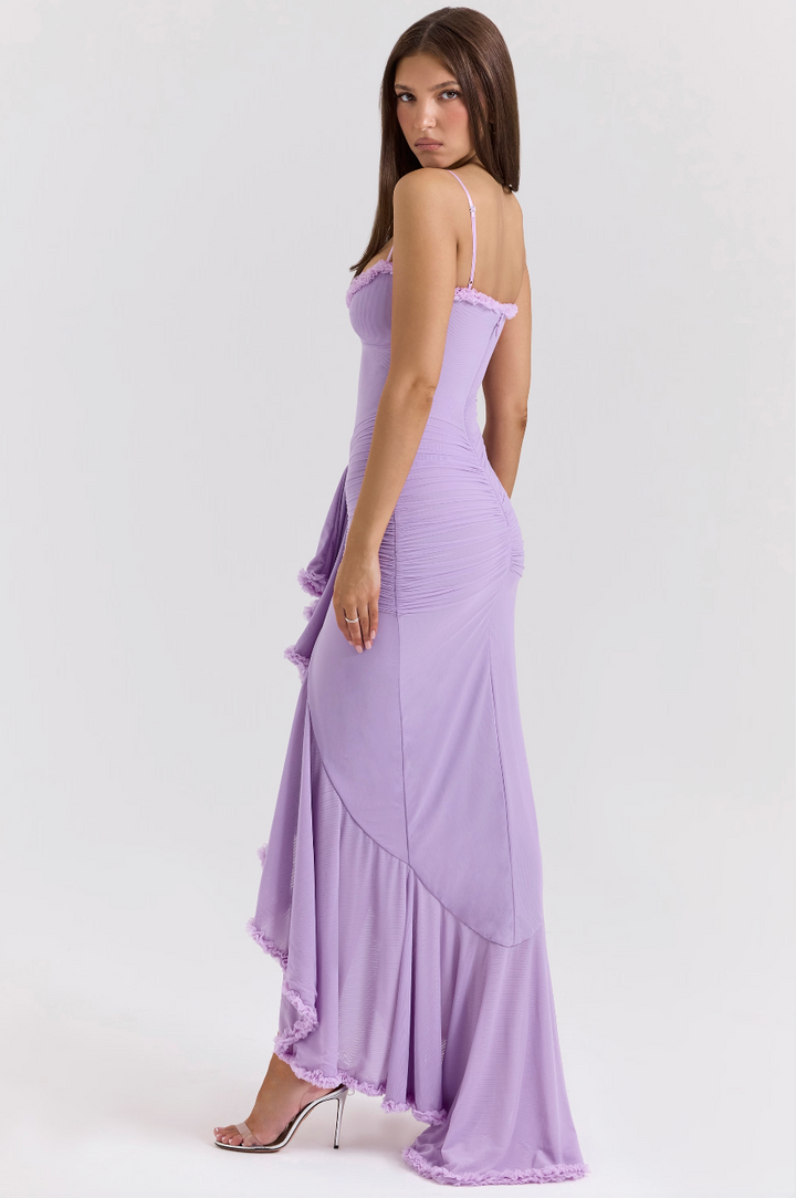 Alena - Alluring Ruffled Maxi Dress