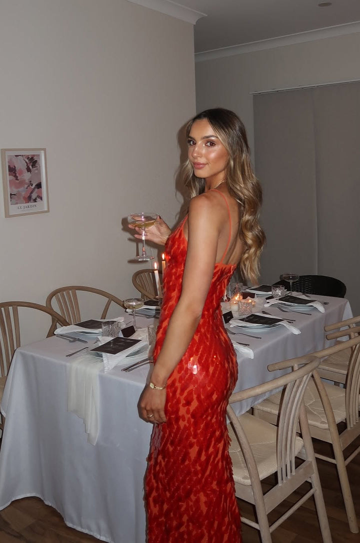 Isla - Backless Sequin Dress