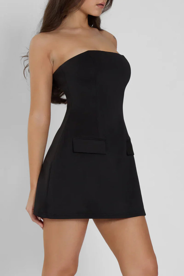 Gabrielle Mini Dress - Black