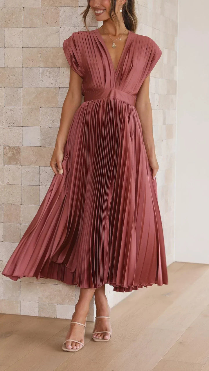 Marianne Elegant Pleated Dress