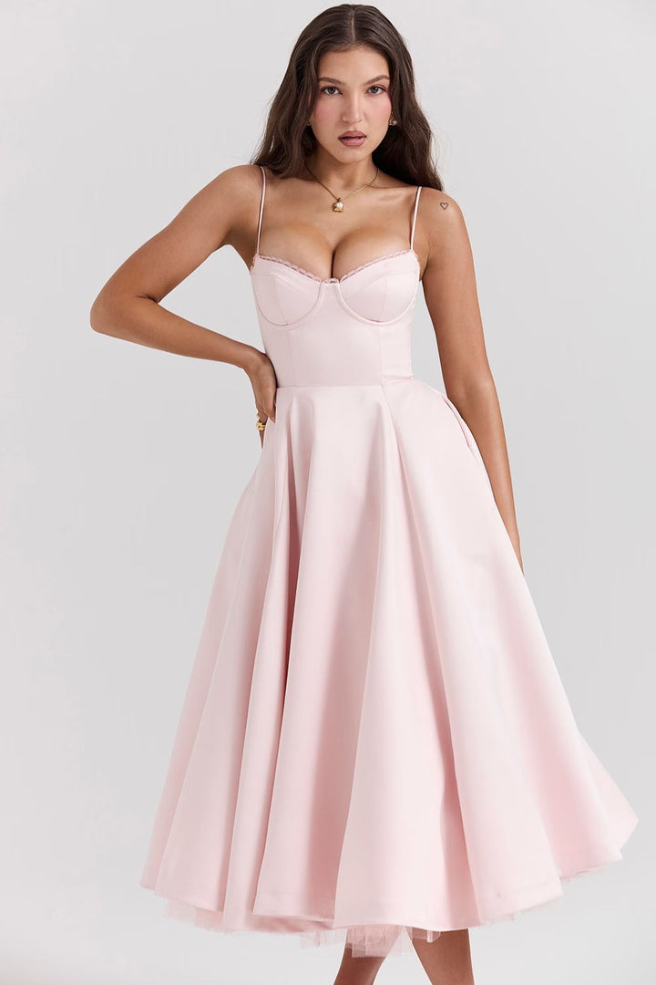 Selene Midi Dress - Blush